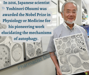Japanese scientist Yoshinori Ohsumi, Nobel Prize winner in Physiology or Medicine 2016, for his research on autophagy mechanisms